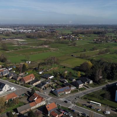 Luchtfoto van gebied Hoogkameren